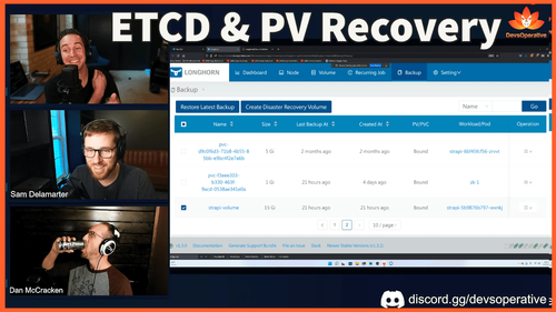 thumbnail for ETCD and Persistent Volume Disaster Recovery